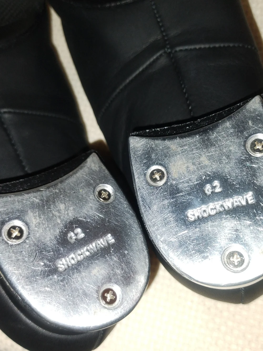 Bloch Shockwave #2 Black Women's Leather Tap Shoes Size 7